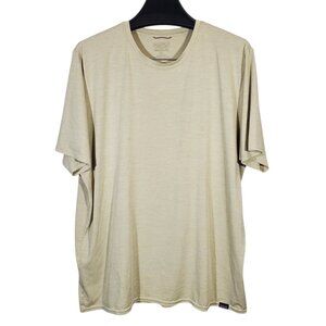 Patagonia Capilene Cool Daily T-Shirt Heathered Beige Crewneck Short Sleeve